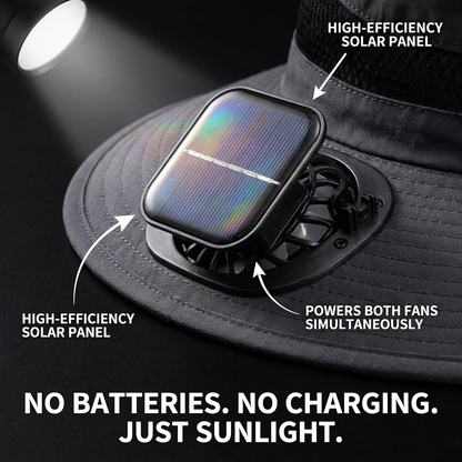 SolBreeze AirHat™ | Solar Powered Hat