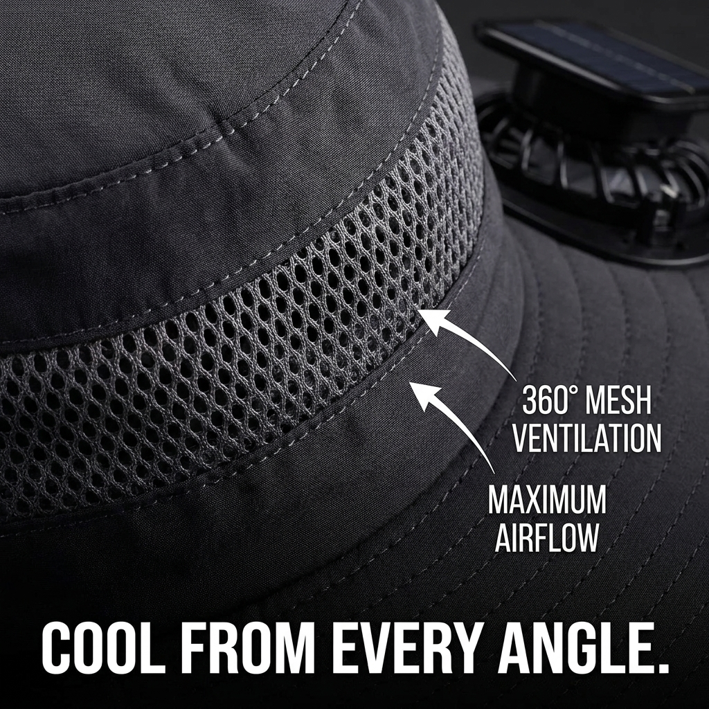 SolBreeze AirHat™ | Solar Powered Hat