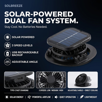 SolBreeze AirHat™ | Solar Powered Hat